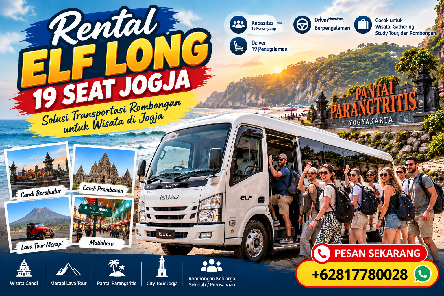Rental Elf Long 19 Seat Jogja